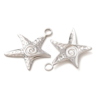 304 Stainless Steel Pendants SA-CBABD1E-10B-P-1