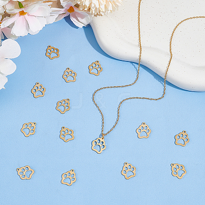 40Pcs 304 Stainless Steel Charms STAS-UN0059-89-1