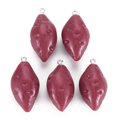 Opaque Resin Pendants RESI-S356-073-1