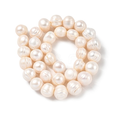 Natural Cultured Freshwater Pearl Beads Strands PEAR-I007-07T-01-1