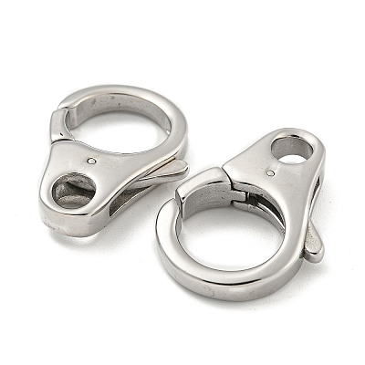 Non-Tarnish 304 Stainless Steel Lobster Claw Clasps STAS-O002-02P-1