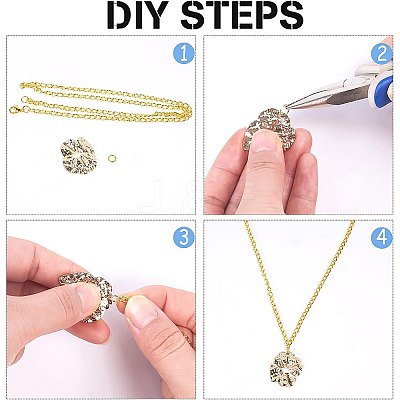 20Pcs 5 Style Brass Connector Charms KK-BC0008-13-1