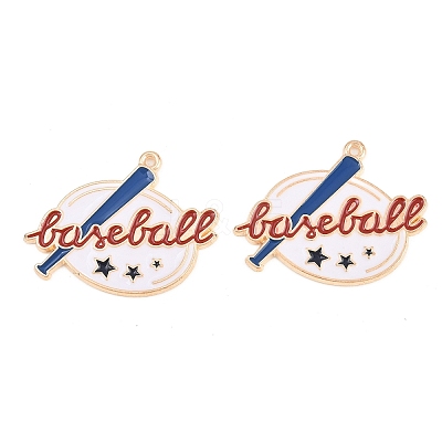 Sport Alloy Enamel Pendants ENAM-C035-01H-1