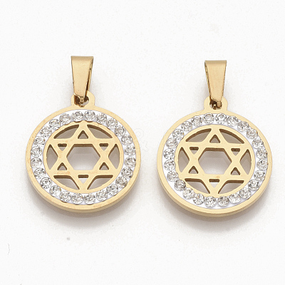 201 Stainless Steel Pendants STAS-N089-29G-1