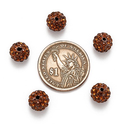 Pave Disco Ball Beads RB-A130-10mm-22-1