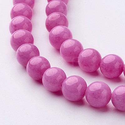 Natural Mashan Jade Round Beads Strands X-G-D263-8mm-XS30-1