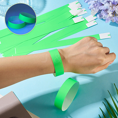 Luminous Paper Disposable Wristbands BJEW-TAC0075-001B-1