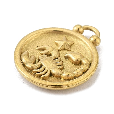 Real 18K Gold Plated Tone 304 Stainless Steel Pendants STAS-K291-01G-12-1