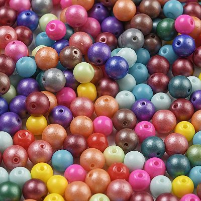 Baking Paint 3/0 Glass Seed Beads SEED-A034-02A-1