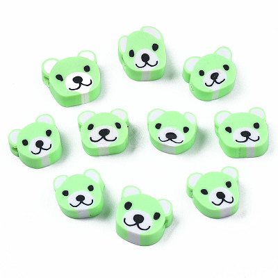 Handmade Polymer Clay Beads CLAY-S096-004F-1