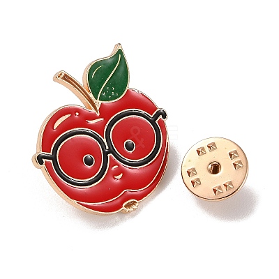 Teacher's Day Theme Rack Plating Light Gold Alloy Brooches JEWB-Z016-01KCG-03-1