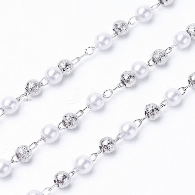 Handmade Acrylic Beaded Chains KK-I651-02P-1