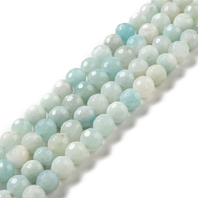Natural Amazonite Beads Strands G-E571-38-1