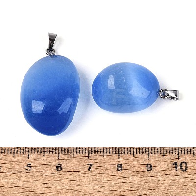 Cat Eye Pendants G-N360-07P-07-1