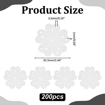 Plastic Flower Shape Balloon Clips Holders DIY-WH0591-188B-1