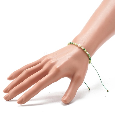 Nylon Thread Braided Bead Bracelets BJEW-JB06449-01-1
