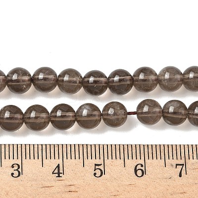 Natural Smoky Quartz Bead Strands X-G-D840-62-6mm-1