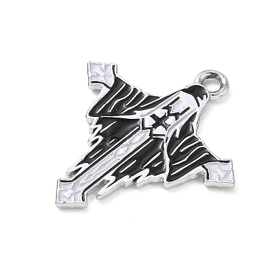 Halloween Alloy Enamel Pendants AL-CBA492B-01F-P-1