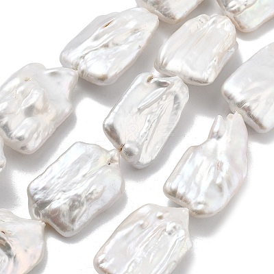 Natural Baroque Keshi Pearl Beads Strands PEAR-P064-01G-06A-1