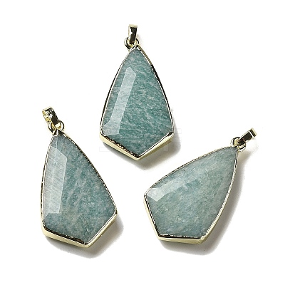 Natural Amazonite Pendants G-A099-01G-03-1