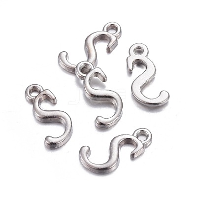 Alloy Letter Pendants PALLOY-X0037-68P-1