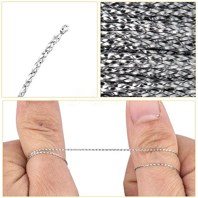 1mm Jewelry Braided Thread Metallic Threads MCOR-S002-02-1
