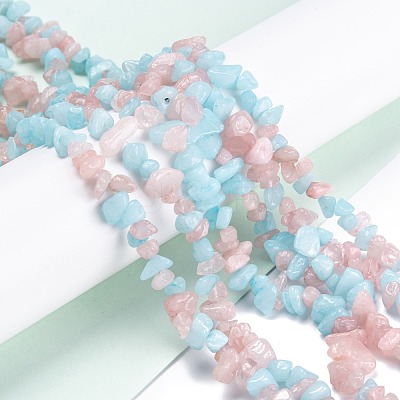 Natural White Jade Beads Strands G-F703-15-1-1