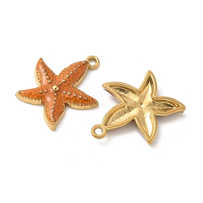 304 Stainless Steel Enamel Pendants STAS-I351-22G-07-1
