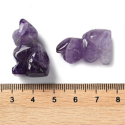 Natural Amethyst Carved Healing Figurines G-B062-04C-1