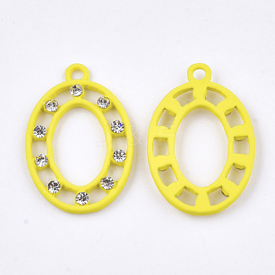 Spray Painted Alloy Pendants PALLOY-S122-04C-1