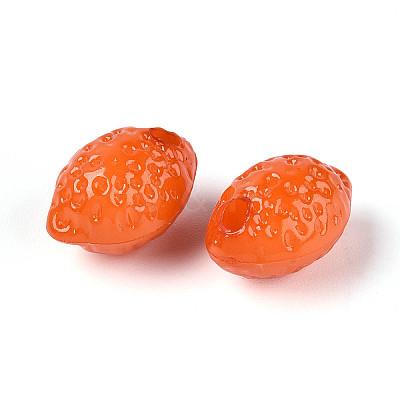 Opaque Acrylic Beads SACR-T017-56B-1