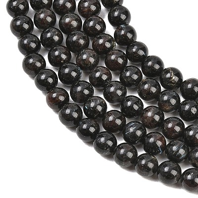 Natural Glaucophane Beads Strands G-F836-A01-6mm-1