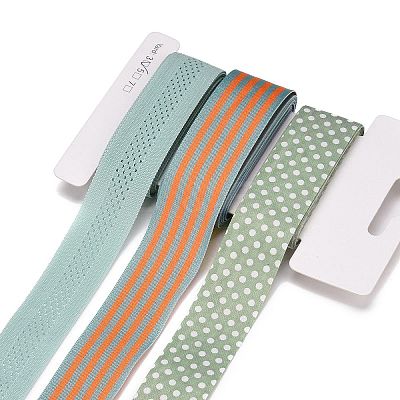 9 Yards 3 Styles Polyester Ribbon SRIB-A014-C01-1