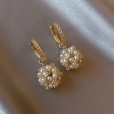 Alloy Rhinestone Hoop Earrings FS-WG20219-01-1