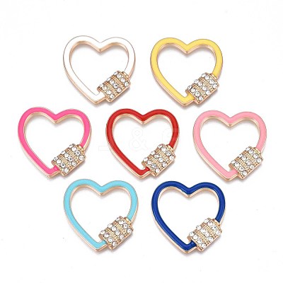 Rack Plating Alloy Enamel Cabochons PALLOY-S132-312-1