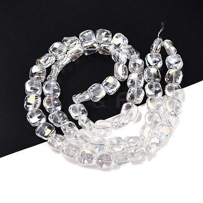 Electroplate Glass Beads Strands EGLA-N012-07A-1