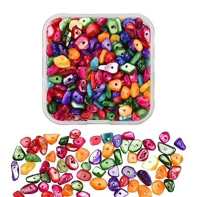 Natural Dyed Shell Beads G-YW0001-15-1