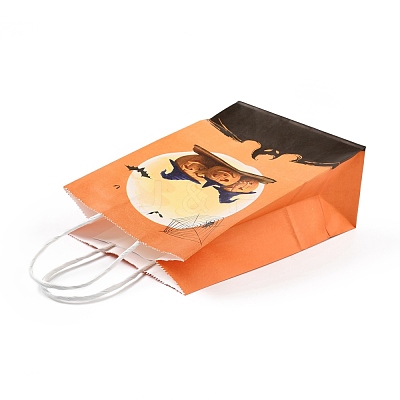 Halloween Theme Kraft Paper Gift Bags CARB-A006-01H-1