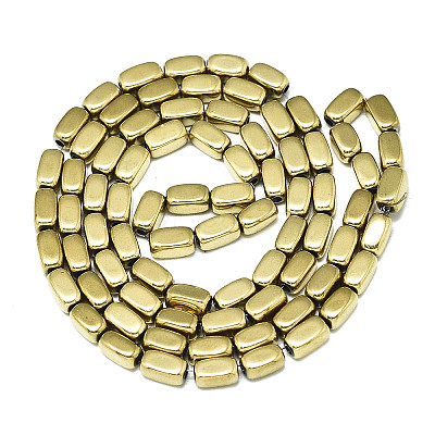 Electroplate Non-magnetic Synthetic Hematite Beads Strands X-G-S352-65A-01-1