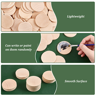 100Pcs Grass Wood Cutouts WOOD-PH0002-53B-1