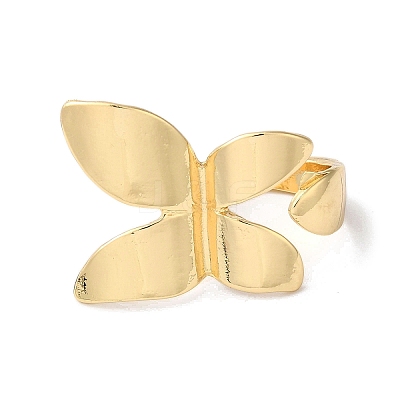 Alloy Open Cuff Rings for Women RJEW-S412-04G-02-1