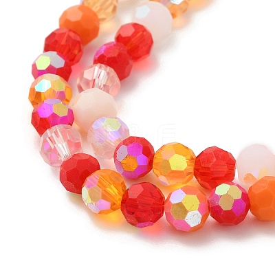 Electroplate Glass Beads Strands X1-EGLA-P048-A04-1