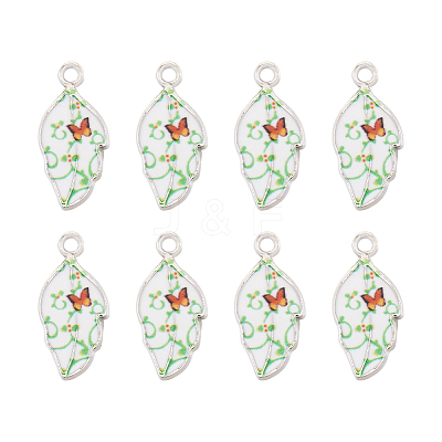 Alloy Enamel Pendants PALLOY-TAC0009-25P-B-1