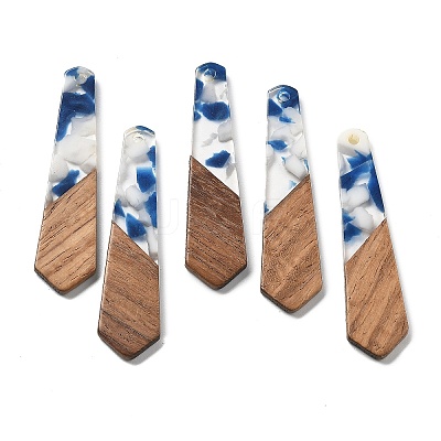 Resin and Walnut Pendants FIND-R051-06D-1