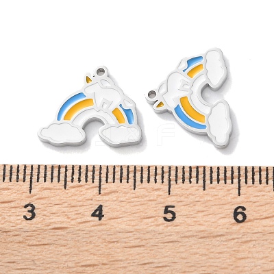 304 Stainless Steel Charms STAS-M102-01L-P-1