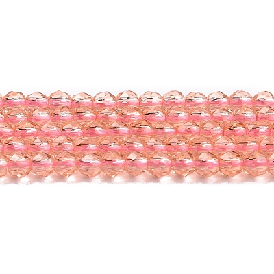 Transparent Glass Beads Strands LS-GLAA-H021-04-27-1