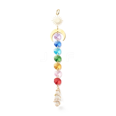 Sun Catcher Pendant Decorations HJEW-JM00670-1