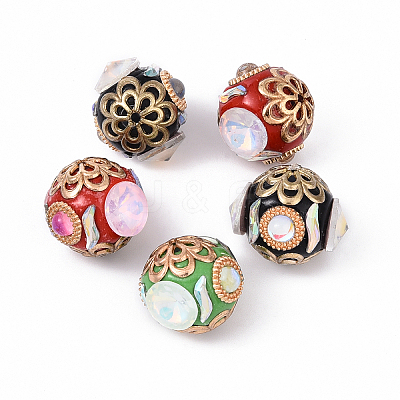5Pcs Handmade Indonesia Beads IPDL-YW0001-02-1
