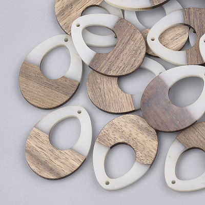 Resin & Wood Pendants X-RESI-S358-05E-1