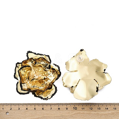 Alloy & Iron Stud Earrings LS-EJEW-M075-05G-1